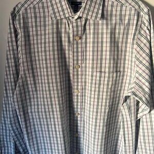 Croft & Barrow Men’s Windowpane-checked Shirt, size 16/32-33